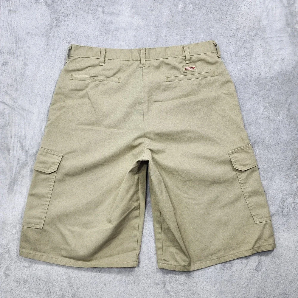 Vintage Dickies Shorts Mens 36 Beige Cargo Utility Skate Baggy Workwear Casual